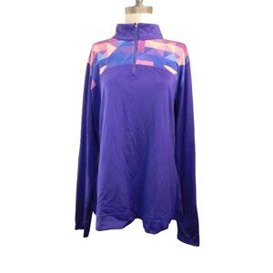 Slazenger Golf Size XL Long Sleeve Pull Over Sporty Jacket Top Active